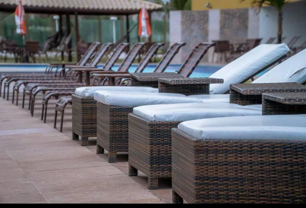 Apartamento Tabatinga Flat - Pe Na Areia! Beira Mar! Conde  Exterior foto