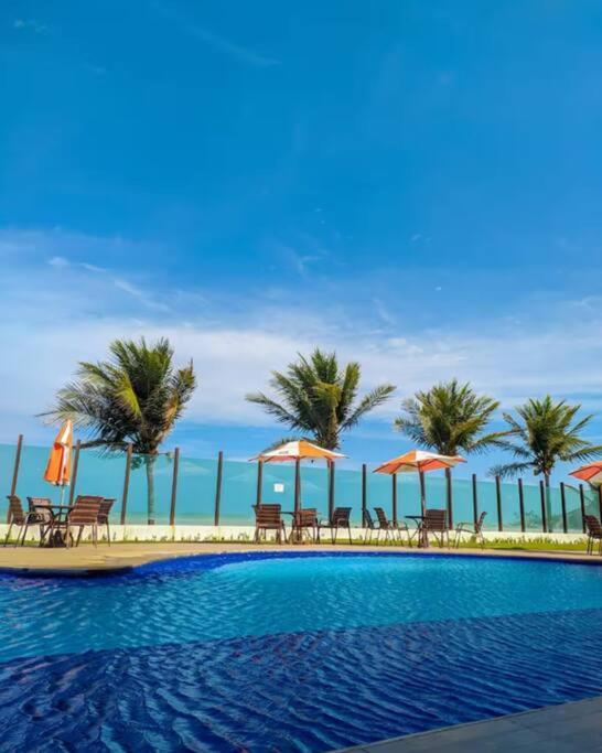 Apartamento Tabatinga Flat - Pe Na Areia! Beira Mar! Conde  Exterior foto
