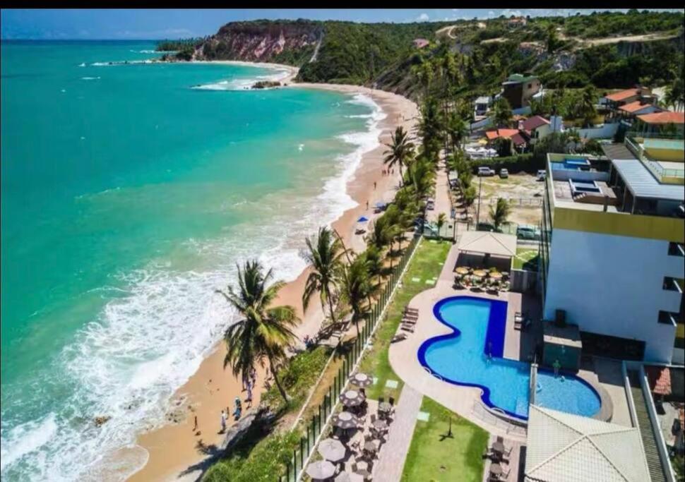 Apartamento Tabatinga Flat - Pe Na Areia! Beira Mar! Conde  Exterior foto