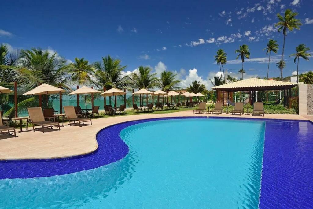 Apartamento Tabatinga Flat - Pe Na Areia! Beira Mar! Conde  Exterior foto